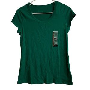 NoBo Green Scoop Neck Tee Juniors Size M(7/9)